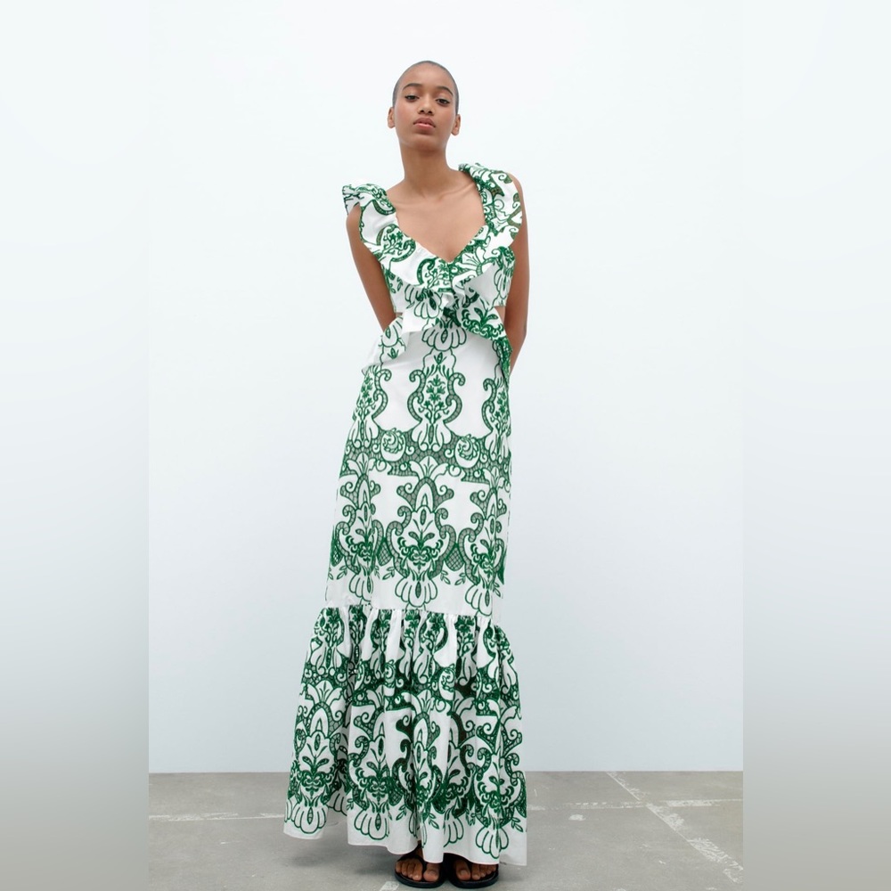 Zara ruffled dress limited edition NWT